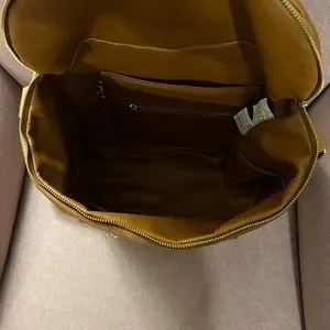 Fawn Design Caramel Backpack with Gold Accents The Mini - Brown – Fawn Design main image 2